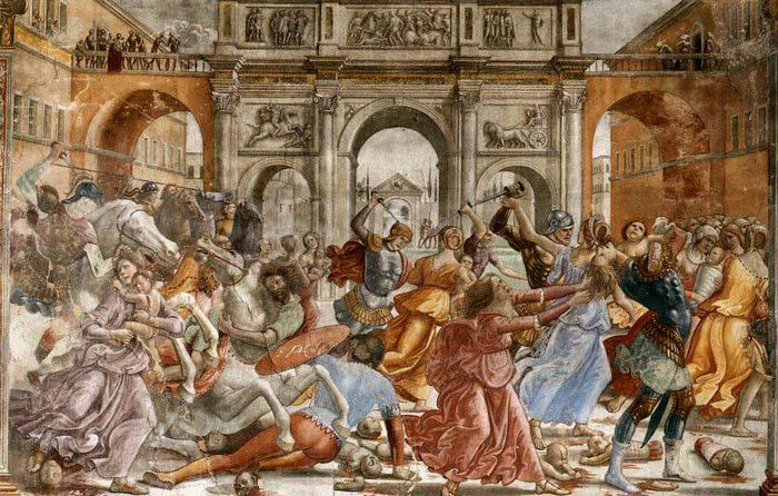 GHIRLANDAIO, Domenico Slaughter of the Innocents Spain oil painting art